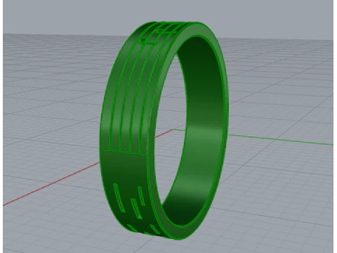351 Ring with notes 3D Print Model