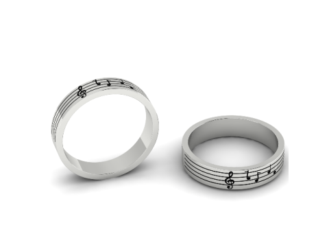 351 Ring with notes Modelo de impresión 3D