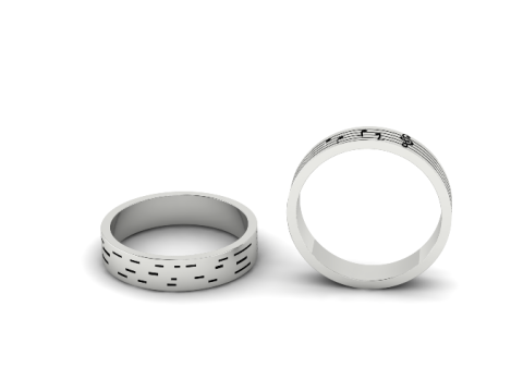 351 Ring with notes Modelo de impresión 3D