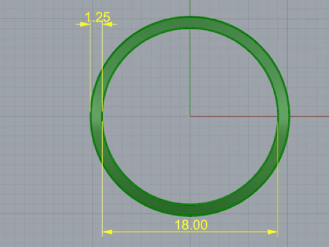 351 Ring with notes 3D Print Model