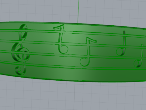 351 Ring with notes Modelo de impresión 3D