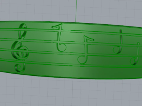 351 Ring with notes 3D Print Model