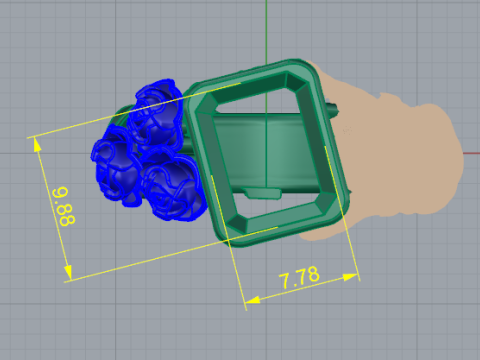 352 Ring with lion and flowers Modelo de Impressão 3D