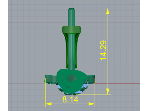 354 Earrings flower Model Cetak 3D