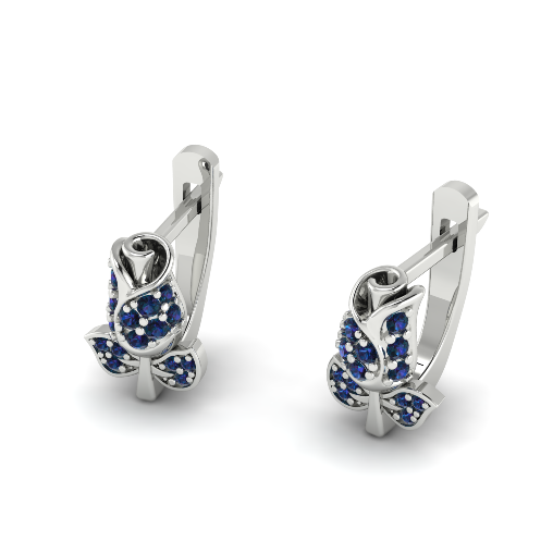 354 Earrings flower 3D Print Model .c4d .max .obj .3ds .fbx .stl .blend
