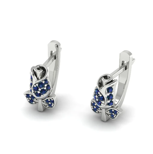 354 Earrings flower 3D Print Model .c4d .max .obj .3ds .fbx .stl .blend