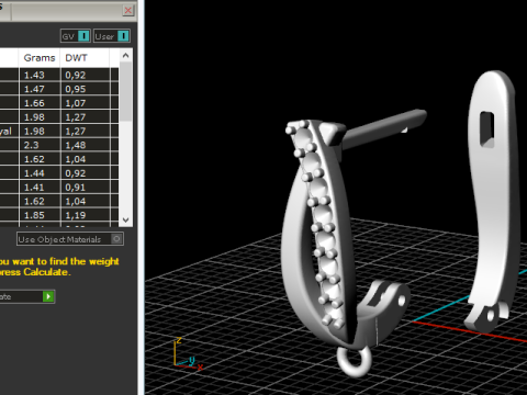 359 Lock for earrings 3D 打印模型
