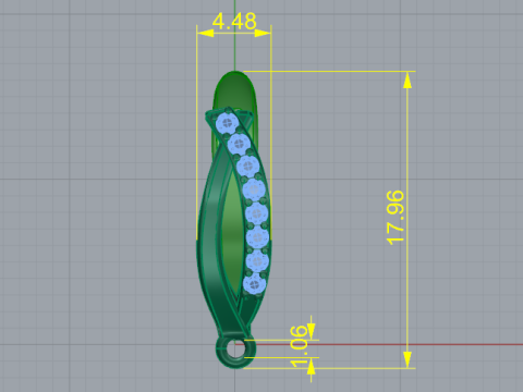 359 Lock for earrings 3D 打印模型
