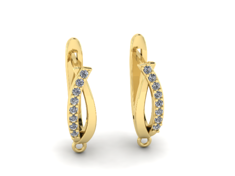 359 Lock for earrings 3D 打印模型