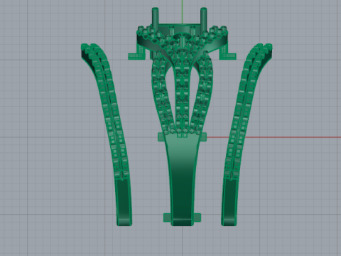 361 Ring with a stone in the shape of a heart 3D Print Model