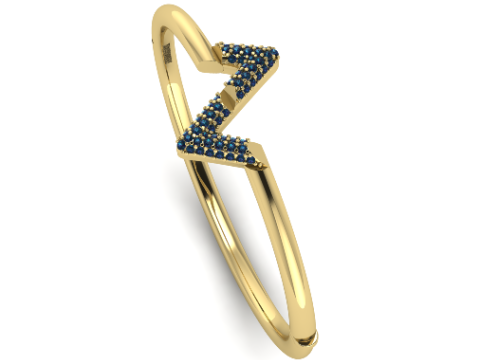 364 Bracelet with the letter Z 3D-Druckmodell
