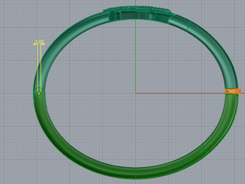 364 Bracelet with the letter Z Model do druku 3D