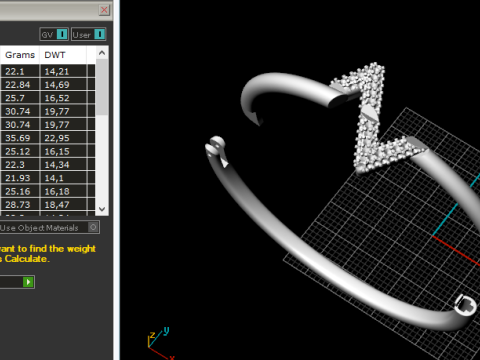 364 Bracelet with the letter Z Model do druku 3D