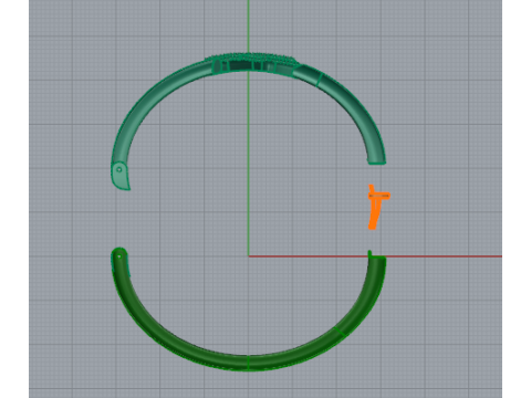 364 Bracelet with the letter Z Model do druku 3D