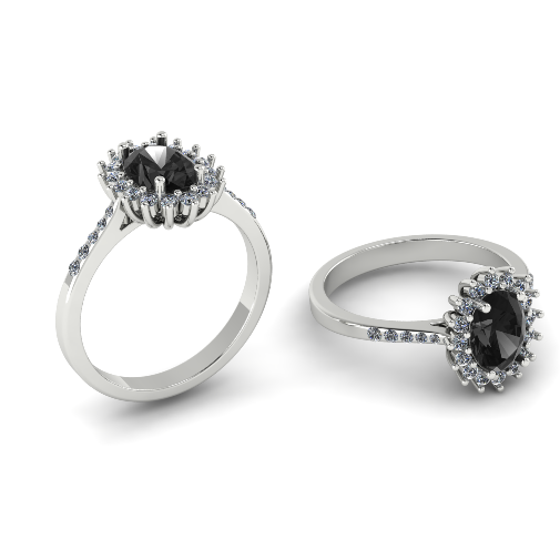 370 Ring for women 3D Baskı Modeli .c4d .max .obj .3ds .fbx .stl .blend