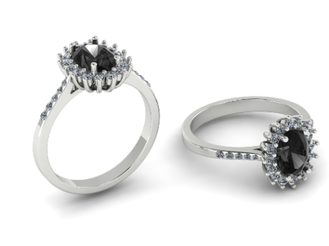 370 Ring for women 3D Print Model