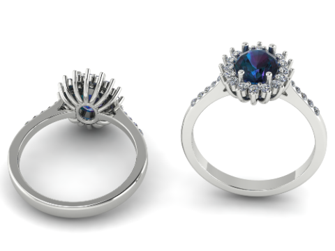 370 Ring for women 3D Baskı Modeli