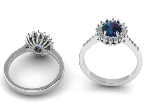 370 Ring for women 3D Print Model