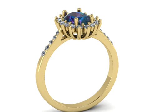370 Ring for women 3D Print Model