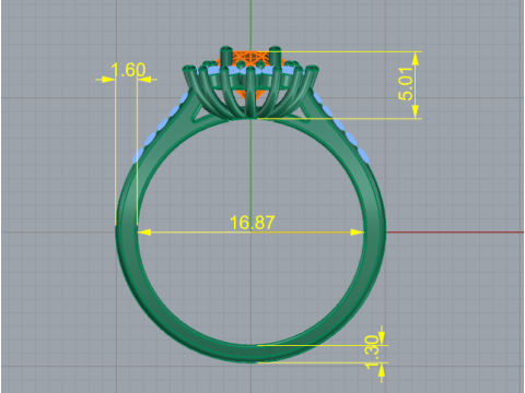 370 Ring for women 3D Baskı Modeli