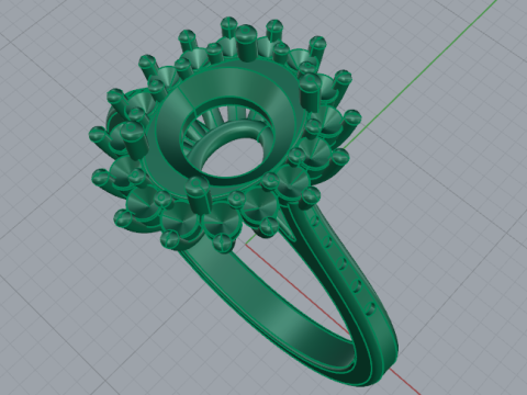 370 Ring for women 3D Baskı Modeli