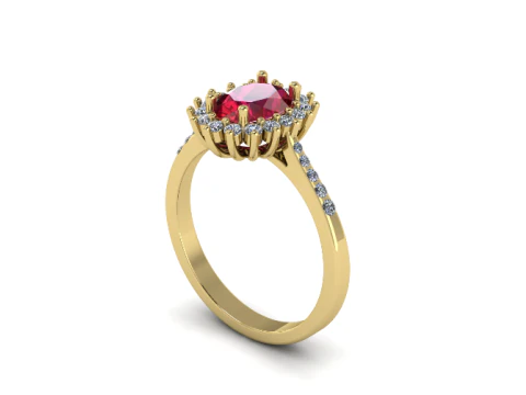 370 Ring for women 3D Print Model
