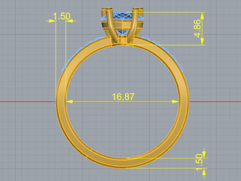 371 Beautiful ring 3D Print Model