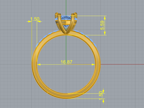 372 Beautiful ring 3D Print Model