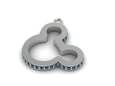 374 Pendant mickey mouse 3D Print Model