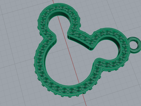 374 Pendant mickey mouse Model do druku 3D