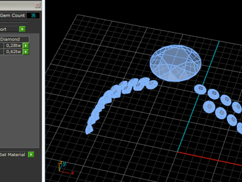 375 Beautiful ring 3D Print Model