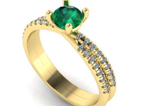 375 Beautiful ring 3D Print Model