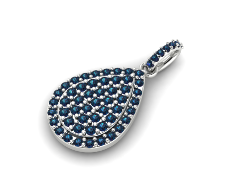 376 Pendant in the shape of a drop 3D Print Model
