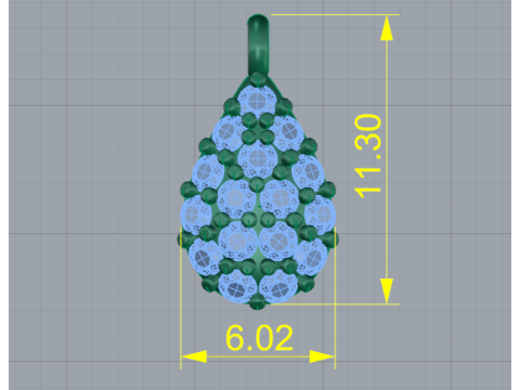377 Small pendant 3Dプリントモデル