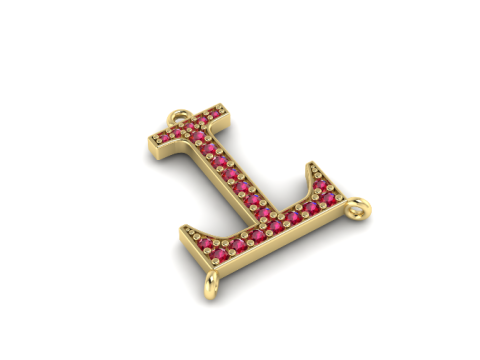 378 Pendant in the shape of the letter T 3D Принт Модель