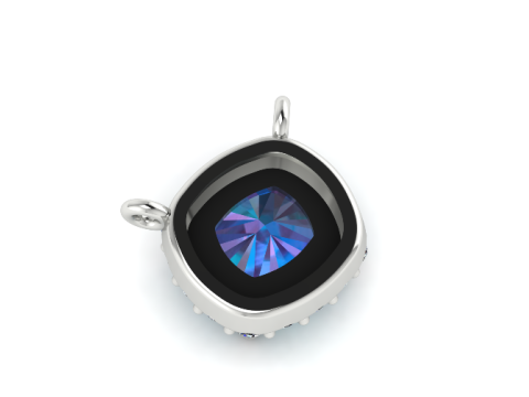 379 Pendant with stones 3D-Druckmodell