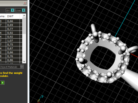 379 Pendant with stones Modelo de Impressão 3D