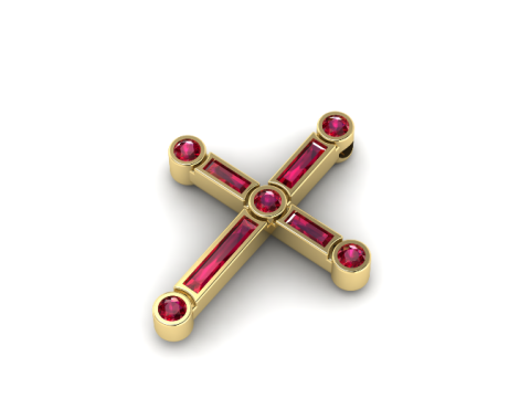 381 Pendant cross 3D Print Model