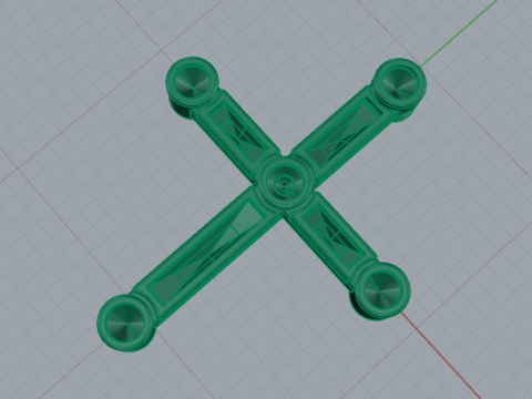 381 Pendant cross 3D Print Model