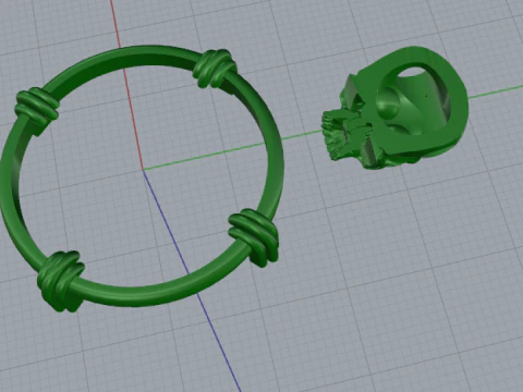 382 Pendant skull 3D Print Model