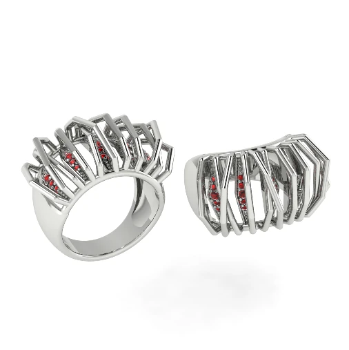 383 Beautiful ring 3D Print Model .c4d .max .obj .3ds .fbx .stl .blend 