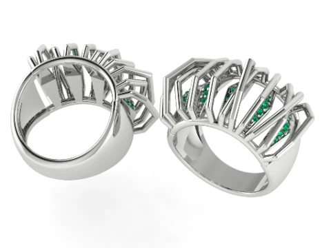 383 Beautiful ring 3D Print Model