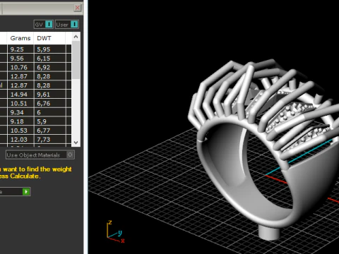 383 Beautiful ring 3D Print Model
