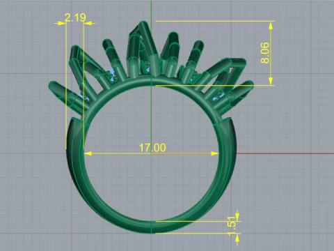 383 Beautiful ring 3D Print Model