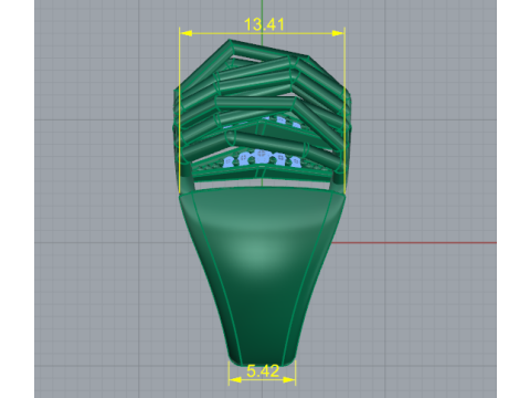 383 Beautiful ring Model Cetak 3D