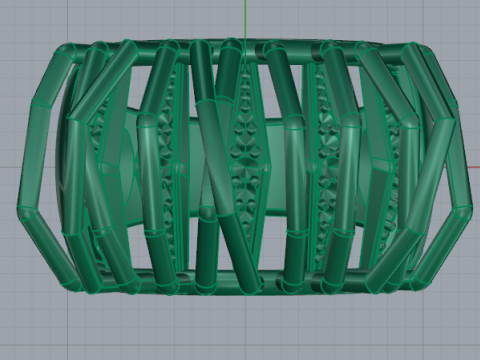 383 Beautiful ring Model Cetak 3D