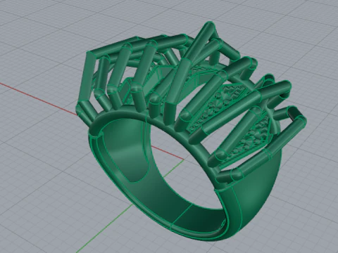 383 Beautiful ring 3D Print Model