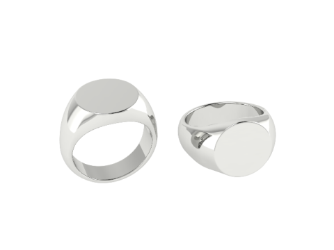 385 Mens ring without stones Modello di stampa 3D