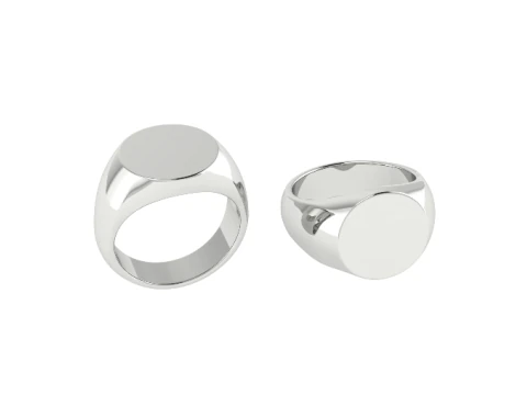 385 Mens ring without stones 3D Print Model