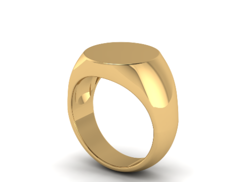 385 Mens ring without stones Modello di stampa 3D